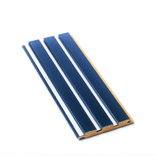 Riflaj Decorativ Mdf Midnight Blue & Silver 18*121*2800mm