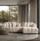 Colțar Modern Bouclé LONDON – Design Contemporan pentru Living