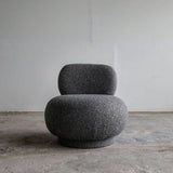 Fotoliu modern boucle fara brate, potrivit pentru interioare elegante