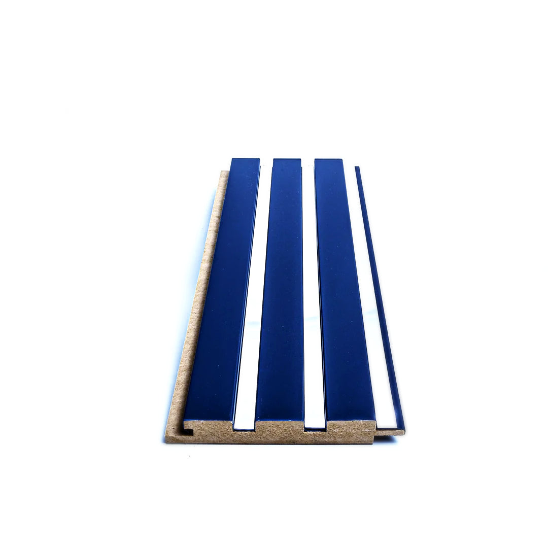 Riflaj Decorativ Mdf Midnight Blue & Silver 18*121*2800mm