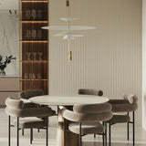 Riflaj decorativ din MDF bej – ideal pentru decor interior modern și elegant.