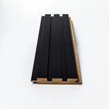 Riflaj decorativ din MDF Negru– ideal pentru decor interior modern și elegant.