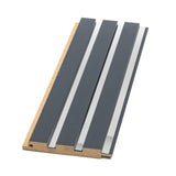 Riflaj decorativ din MDF Gri Antracit cu inserții Silver Mirror – ideal pentru decor interior modern și elegant