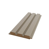 Riflaj decorativ din MDF bej – ideal pentru decor interior modern și elegant.