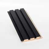 Riflaj decorativ din MDF Negru– ideal pentru decor interior modern și elegant.
