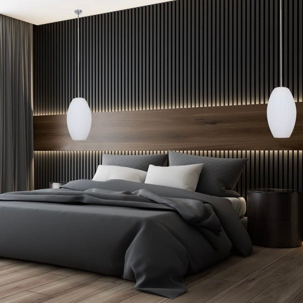 Riflaj decorativ din MDF Negru– ideal pentru decor interior modern și elegant.