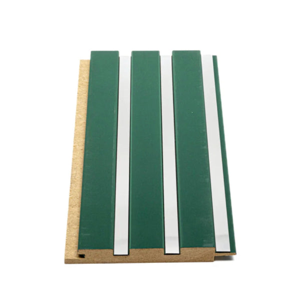 Riflaj decorativ din MDF bej cu inserții Silver Mirror – ideal pentru decor interior modern și elegant