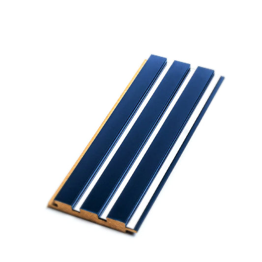 Riflaj Decorativ Mdf Midnight Blue & Silver 18*121*2800mm