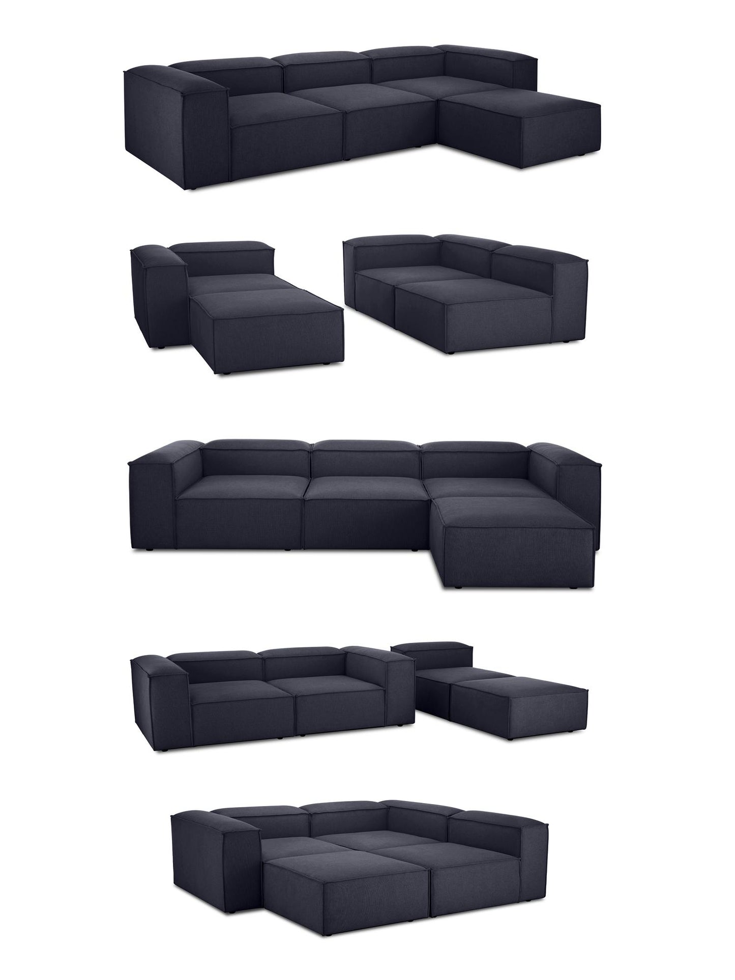 Canapea Cloud modulara amplasata in living contemporan