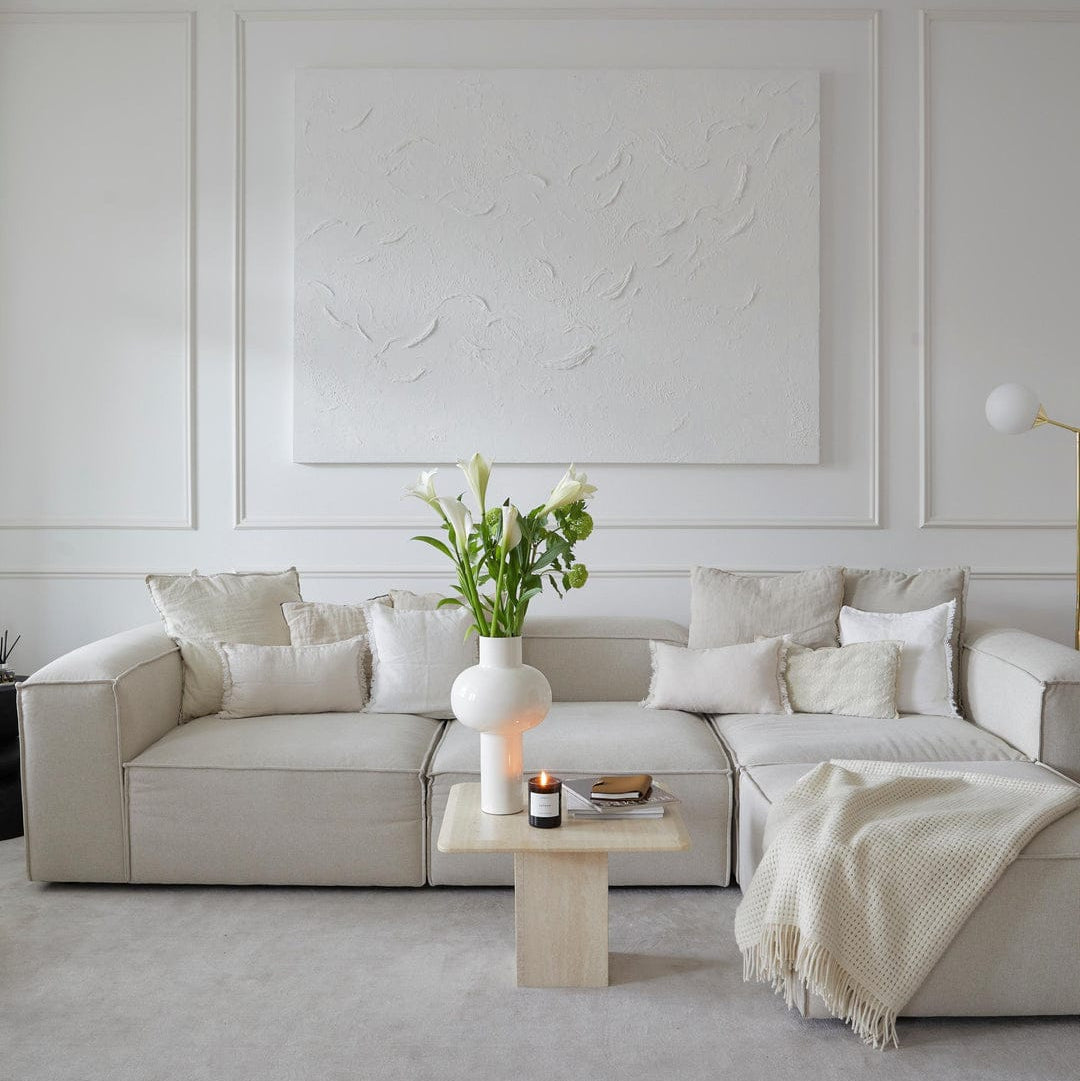 Canapea modulara Cloud cu design modern, sezut generos si forma modulara pentru living