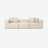 Canapea modulara Frame Soft Beige cu design arhitectural si finisaj premium