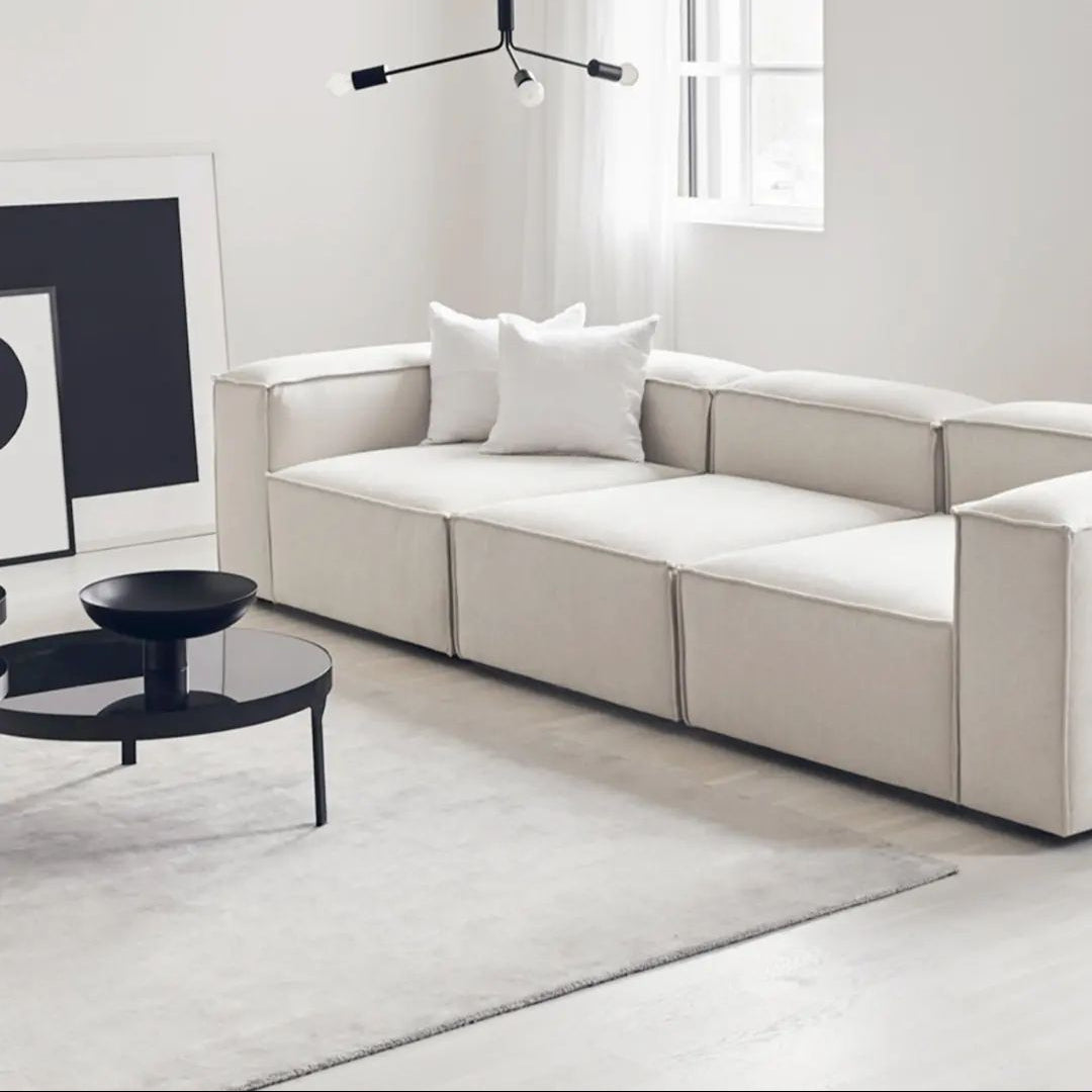 Canapea Modulara Frame Soft Beige – Design modern si confort premium