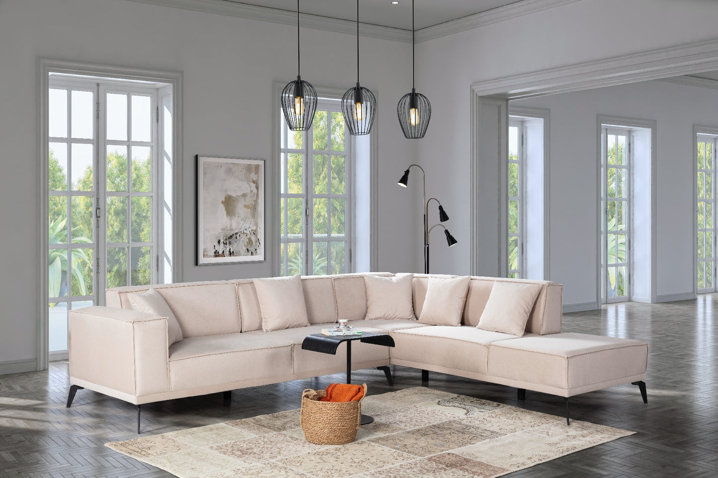 Coltar Pera modular pentru living contemporan, confort premium